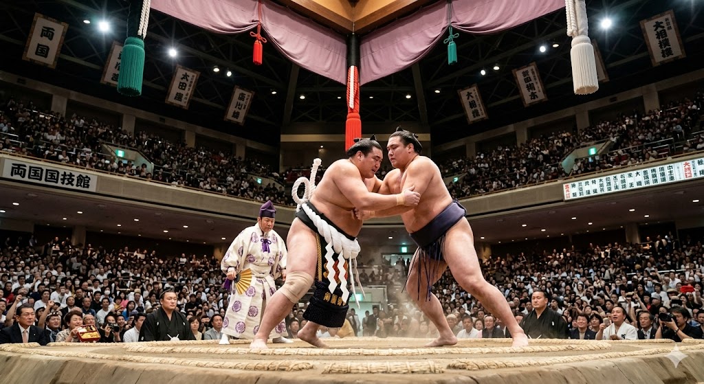 Lutte de sumo japonaise
